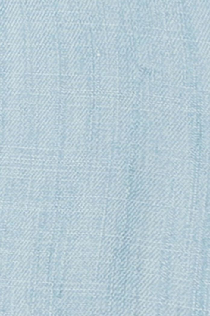 Mini košilové šaty se zavazovacím páskem, BLUE LIGHT WASHED, detail image number 5