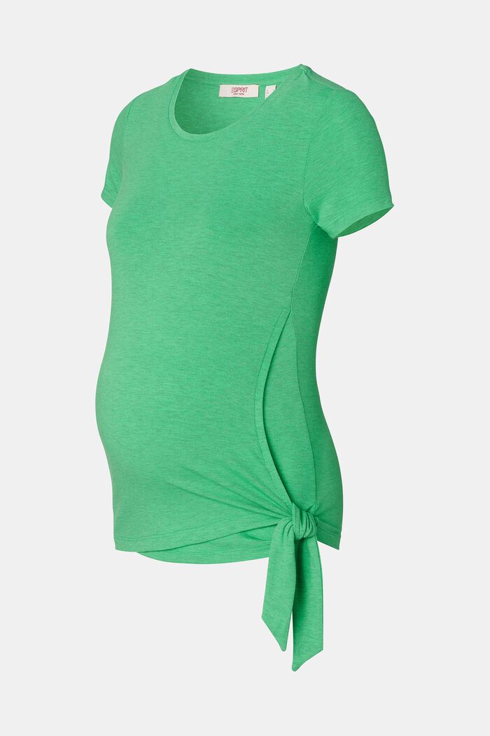 MATERNITY tričko bez rukávů na kojení, BRIGHT GREEN, detail image number 5