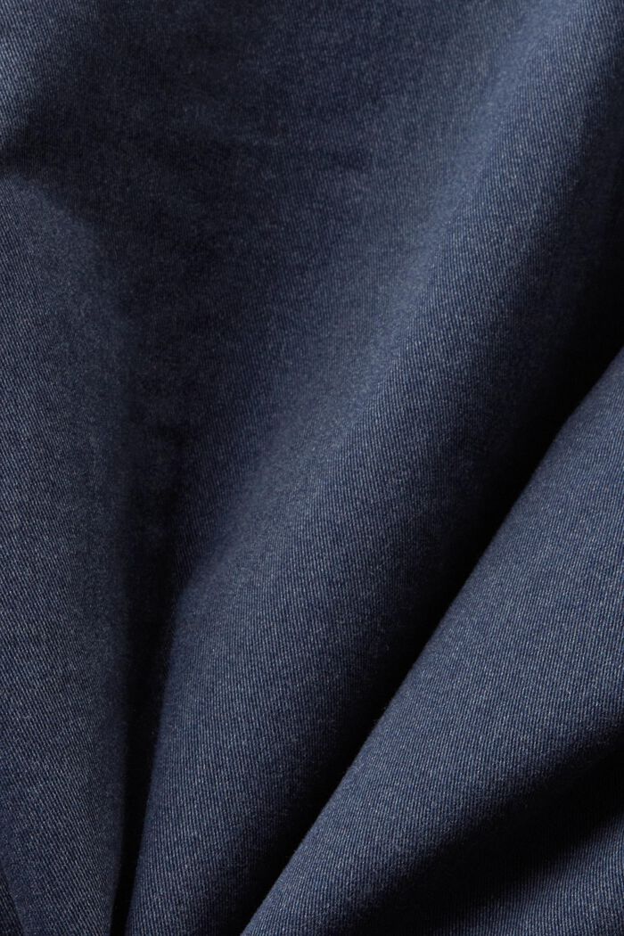 Zkrácená bunda z bavlněného kepru, NAVY, detail image number 5