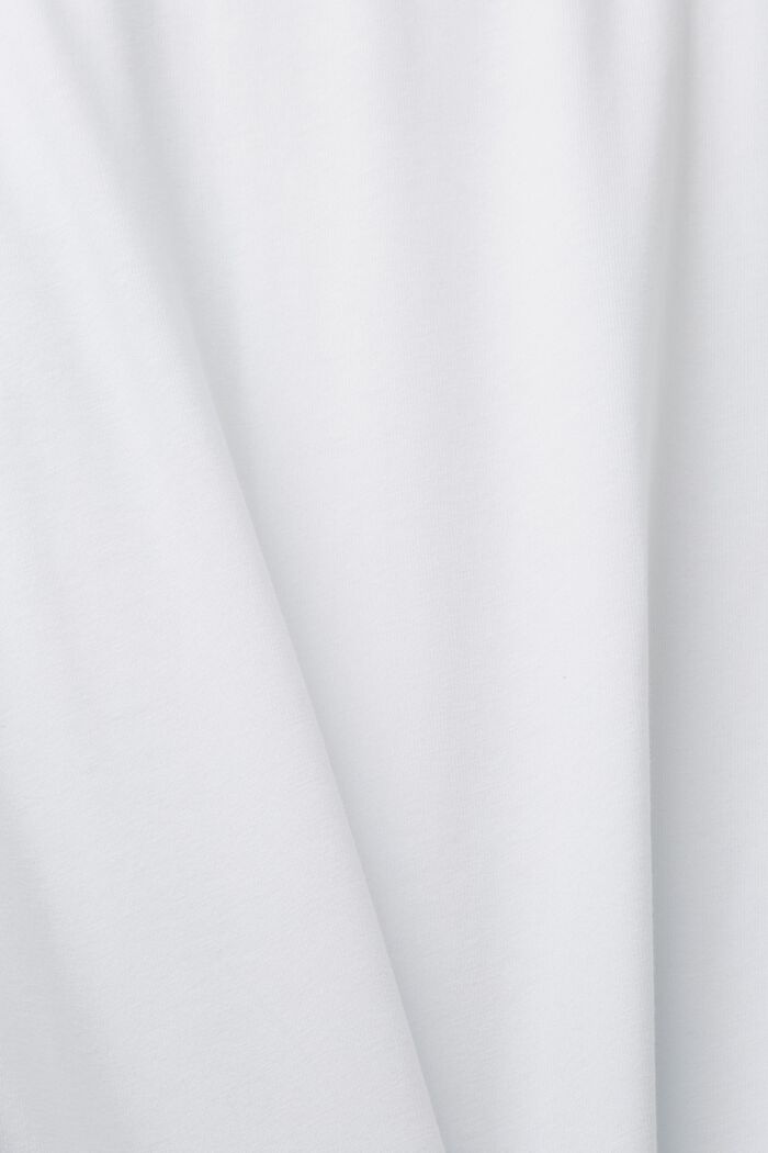 Žerzejové tričko s potiskem na hrudi, 100% bavlna, WHITE, detail image number 4