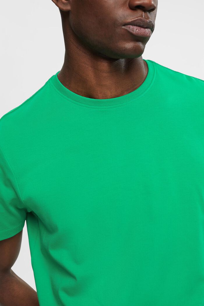 Tričko z bavlny pima, Slim Fit, GREEN, detail image number 2