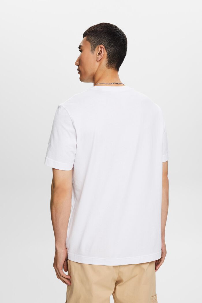 Potištěné tričko z bio bavlny, WHITE, detail image number 4
