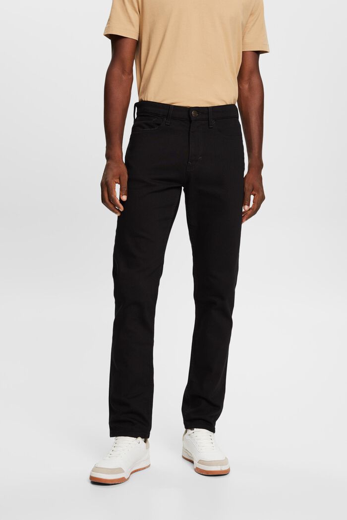 Slim džíny se střední výškou pasu, BLACK RINSE, detail image number 0