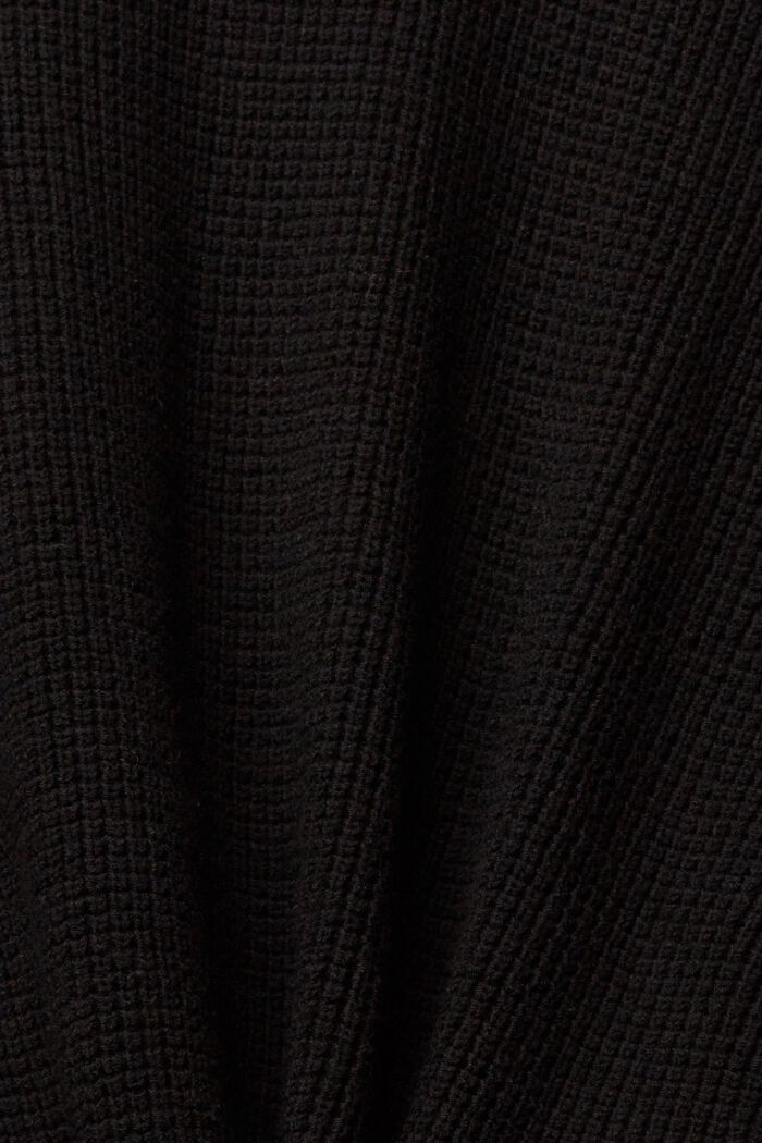 Kardigan z pleteniny bez zapínání, BLACK, detail image number 1