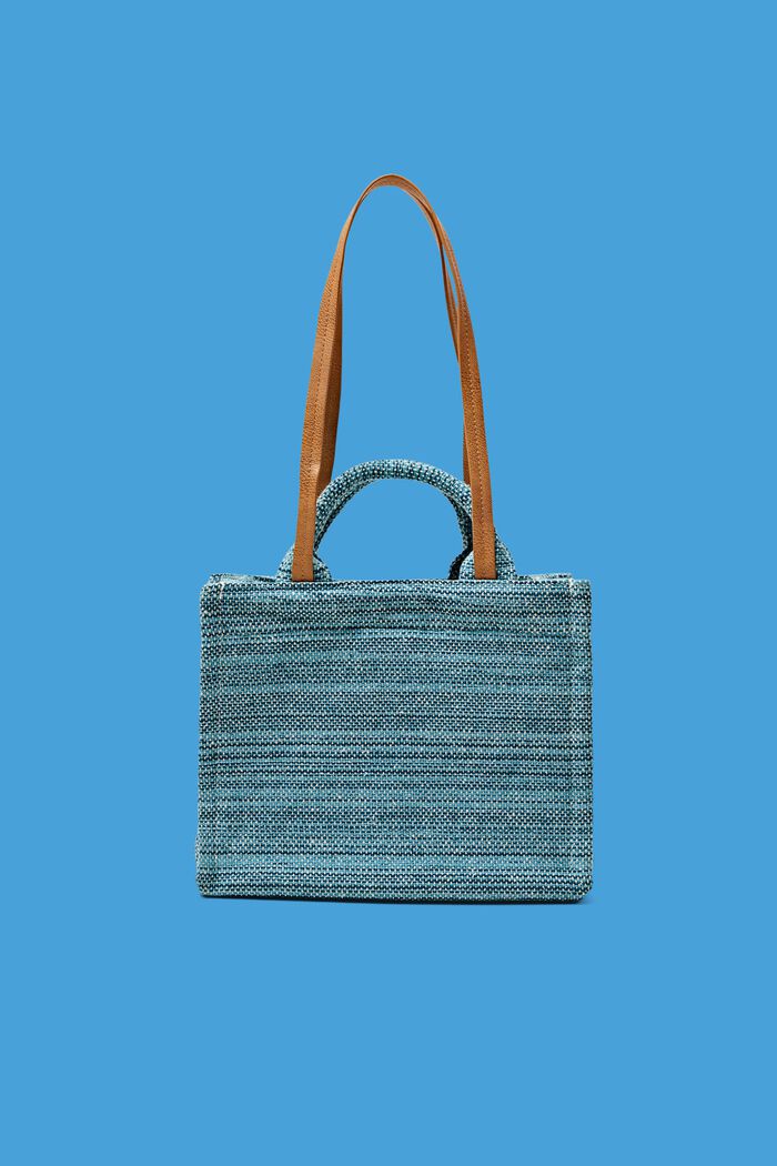 Malá nákupní taška ve vícebarevném provedení, TEAL GREEN, detail image number 0