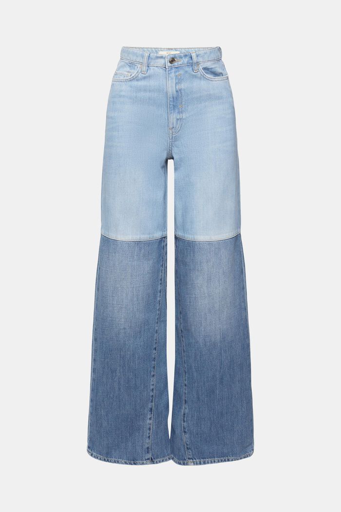 Kombinované denimové džíny