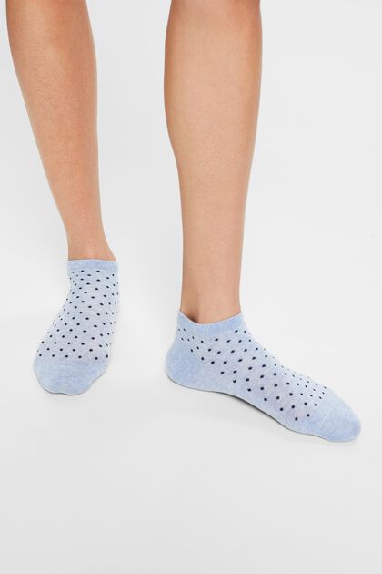 Puntíkované nízké ponožky, balení 2 ks