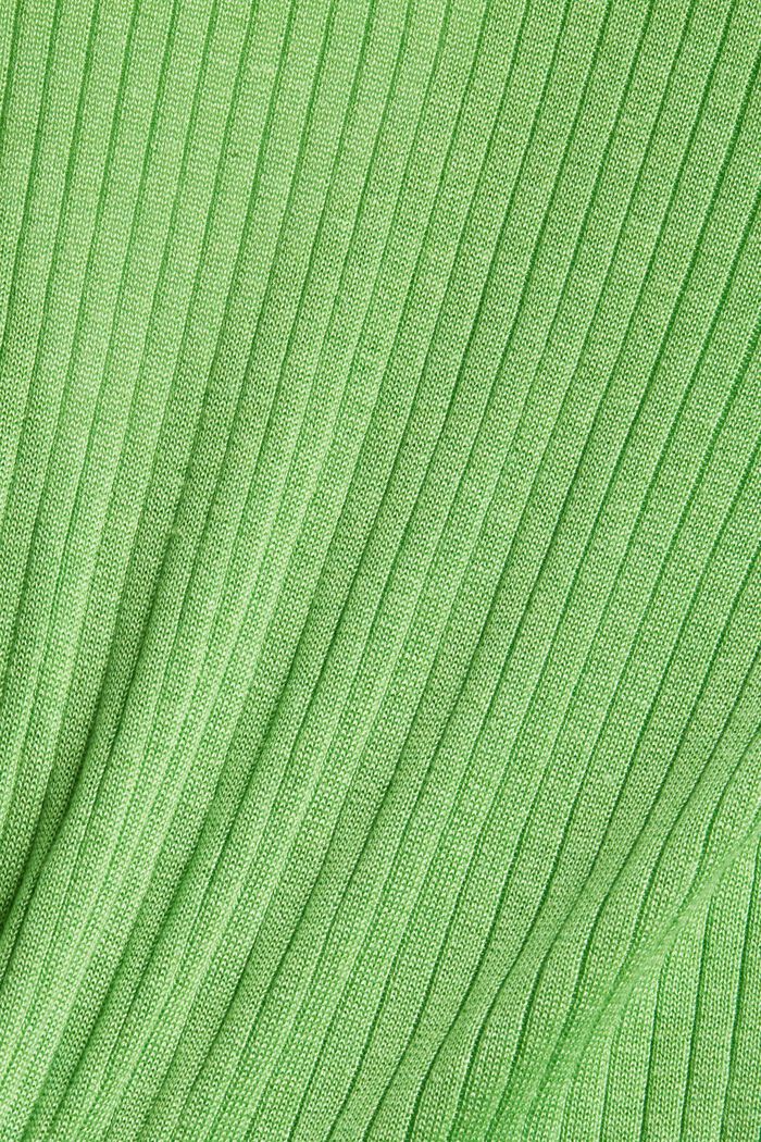 S vlnou: žebrovaný kardigan, GREEN, detail image number 4