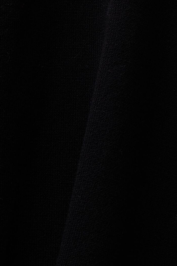 Pulovr s rolákem a netopýřími rukávy, BLACK, detail image number 7