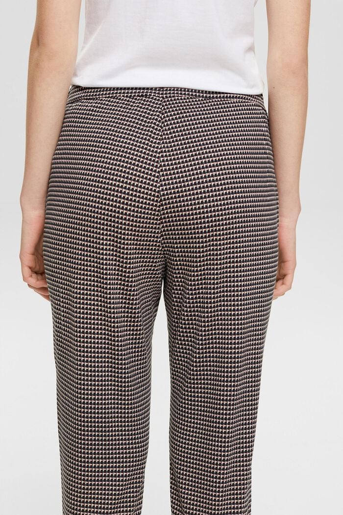 Pyžamové kalhoty s celoplošným vzorem, BLACK, detail image number 4