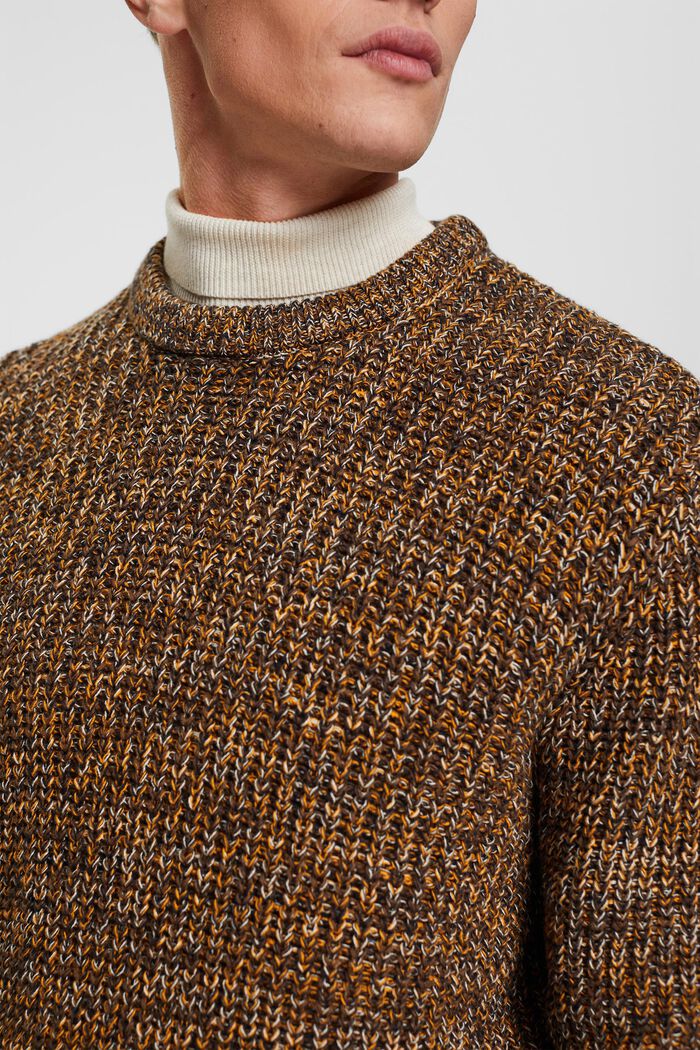 Vícebarevný pletený pulovr, BARK, detail image number 2