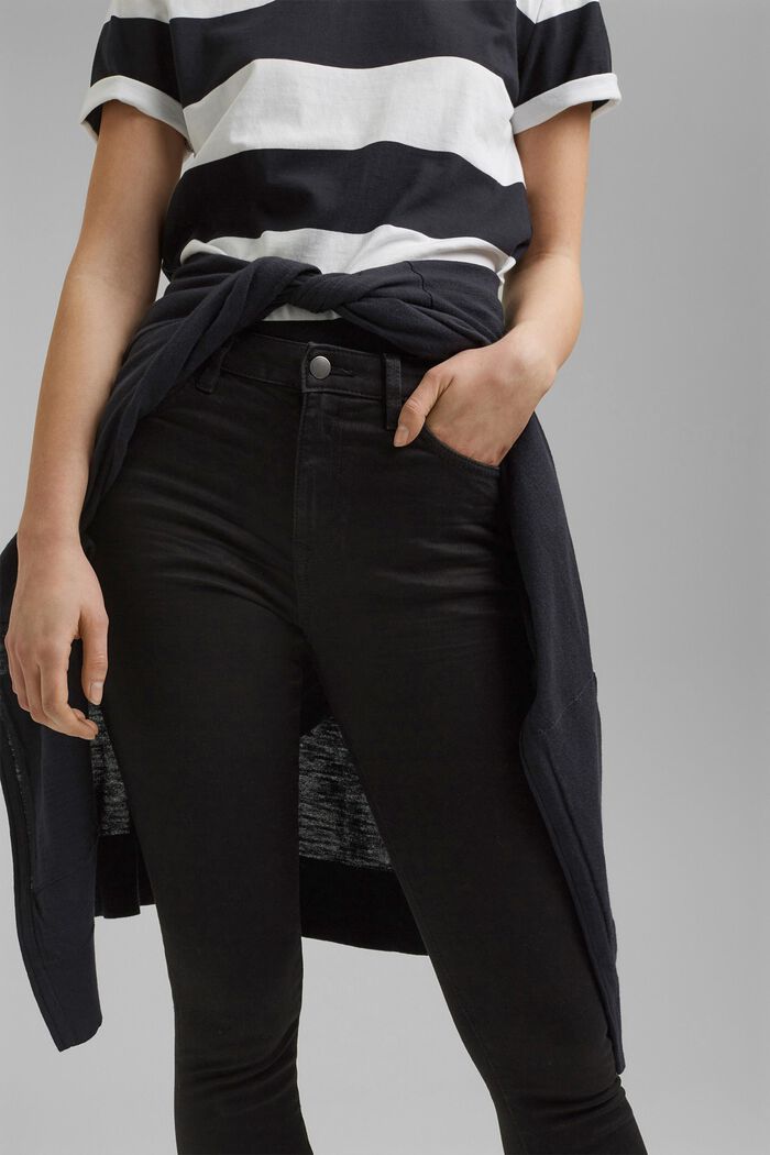 Strečové džíny s organickou bavlnou, BLACK RINSE, detail image number 2