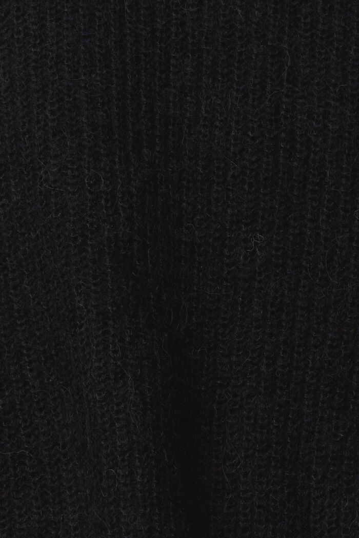 S alpakou: kardigan, BLACK, detail image number 1