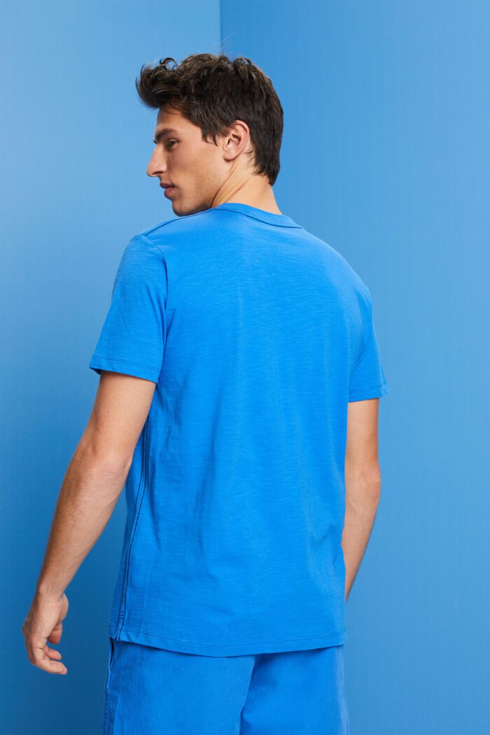 Tričko z bavlněného žerzeje, BRIGHT BLUE, detail image number 3