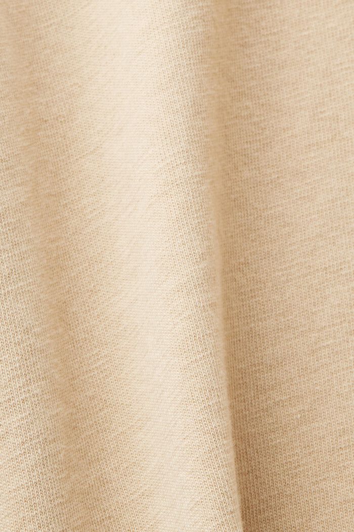 Žerzejové tričko, barvené po ušití, 100% bavlna, SAND, detail image number 5
