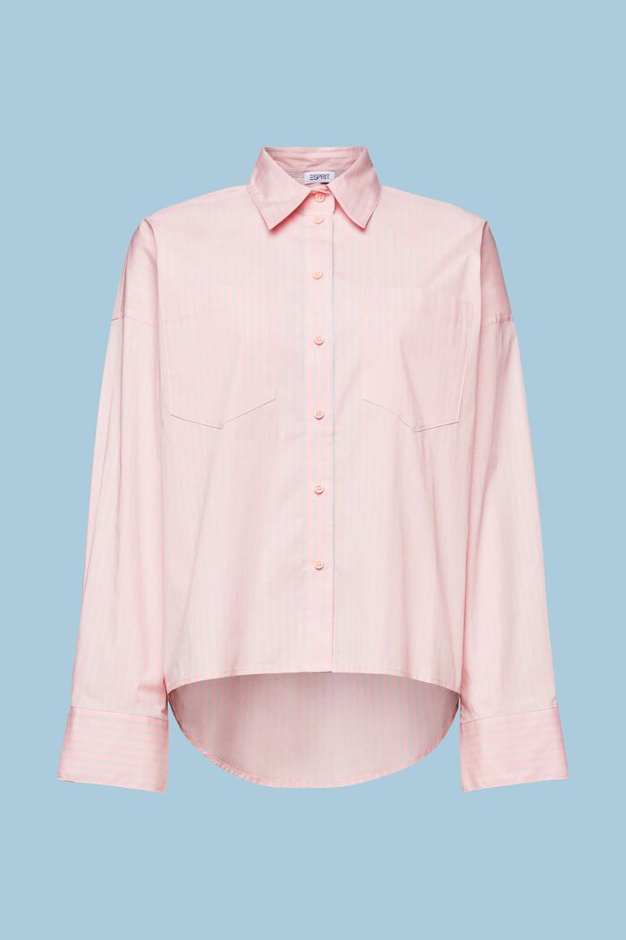 Pruhovaná košile s propínacím límcem, PINK/LIGHT BLUE, detail image number 6