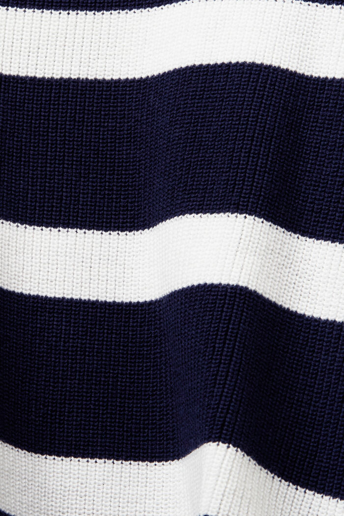 Pulovr s netopýřími rukávy, 100 % bavlna, NAVY, detail image number 5