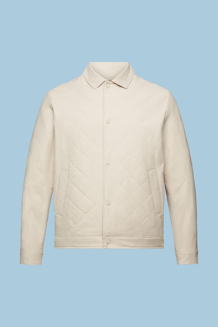 Prošívaná košilová bunda, BEIGE, detail image number 6
