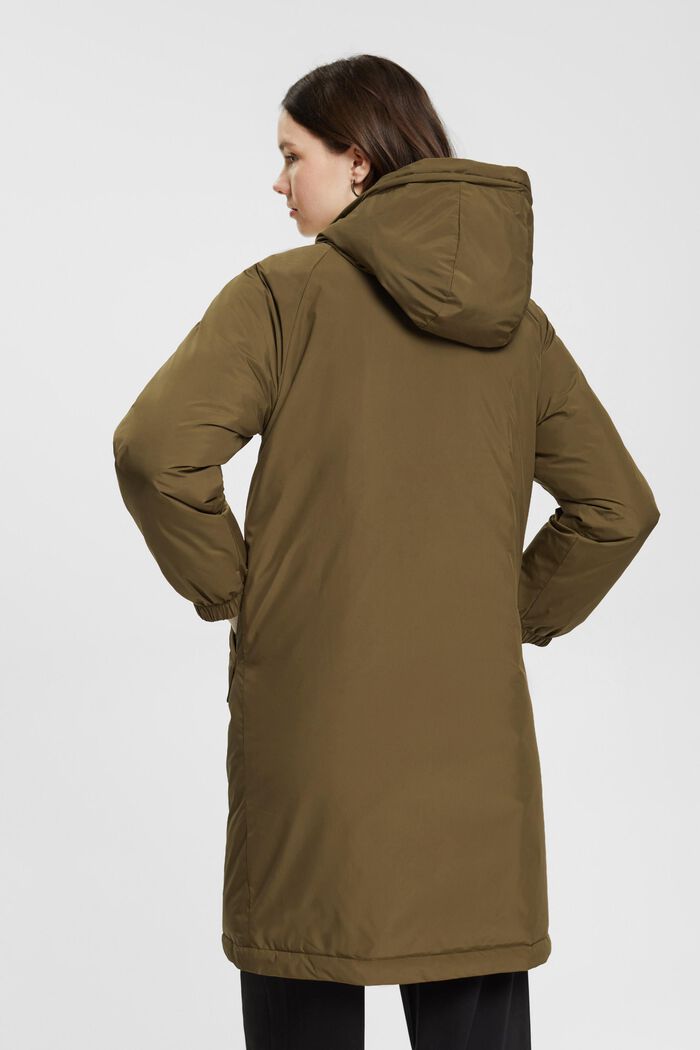 Kabát s kapucí, KHAKI GREEN, detail image number 3