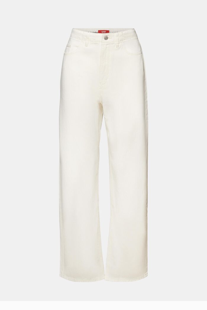 Keprové kalhoty, široké nohavice, 100 % bavlna, OFF WHITE, detail image number 8