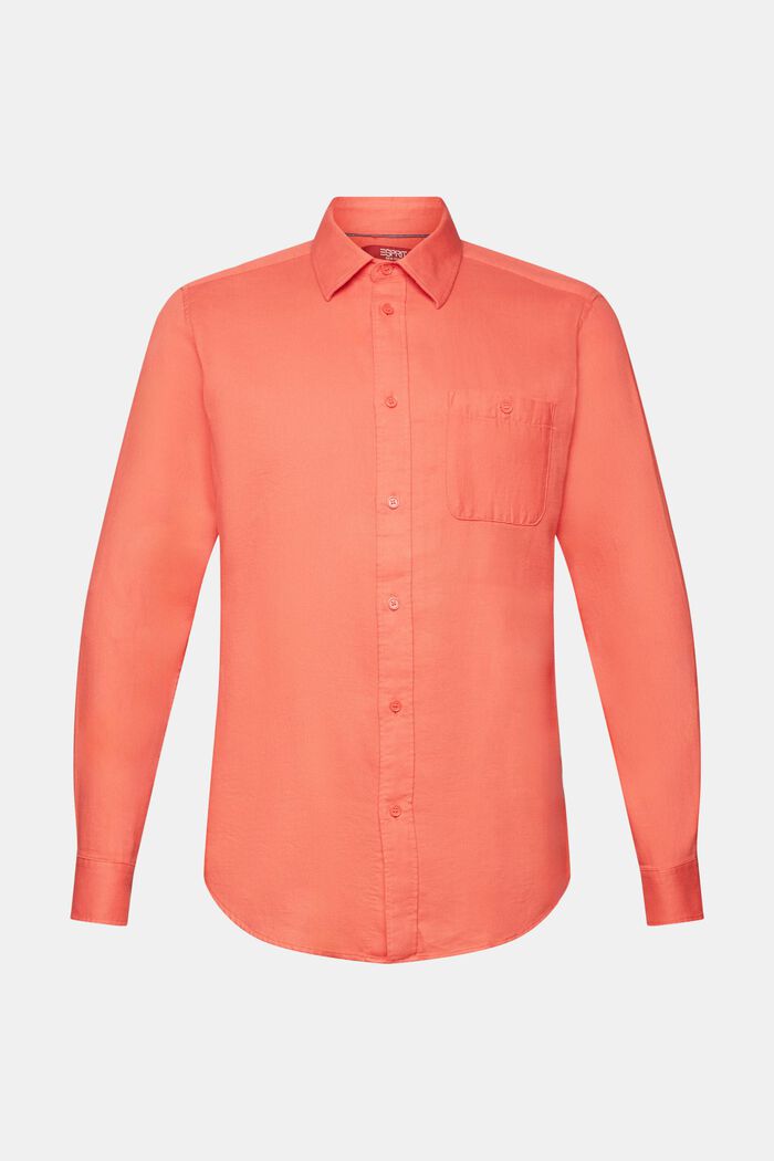 Košile Slim Fit se strukturou, 100% bavlna, CORAL RED, detail image number 6