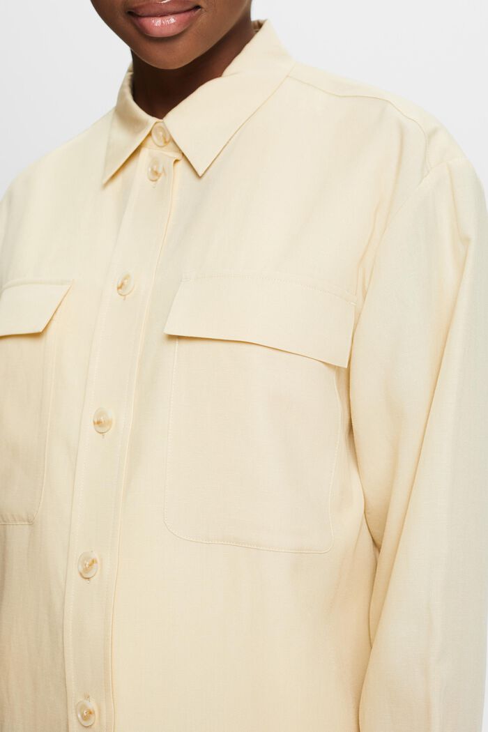 Oversize propínací košile, SAND, detail image number 3
