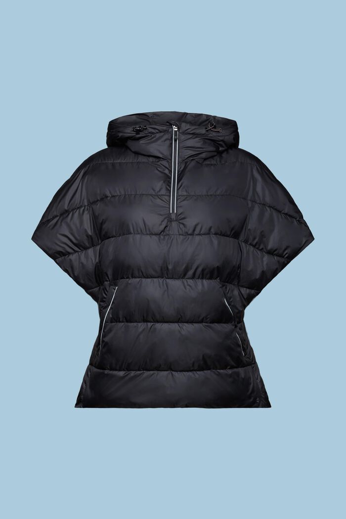 Sportovní zateplená vesta s kapucí, BLACK, detail image number 7