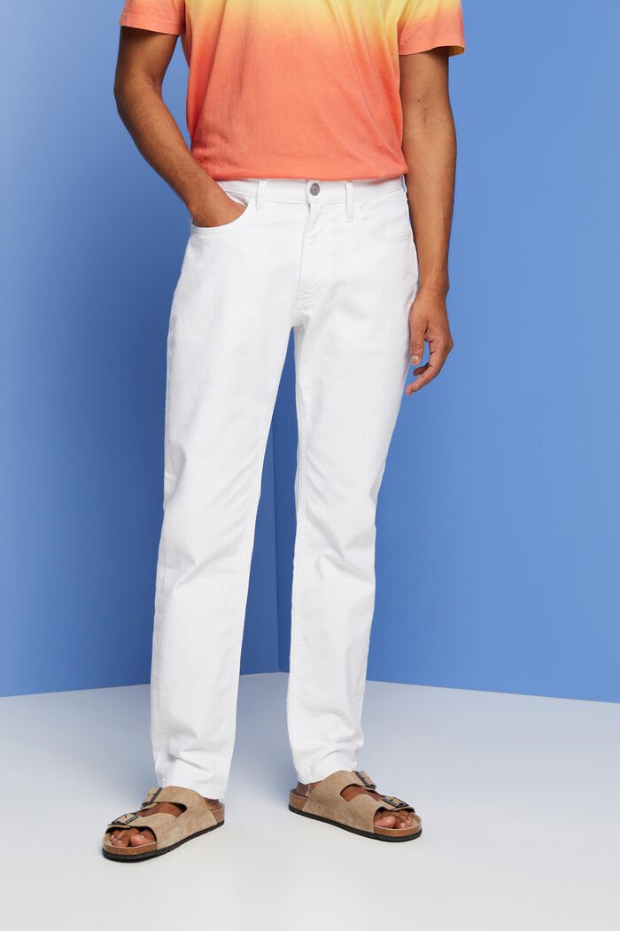 Bílé strečové džíny, WHITE, detail image number 0