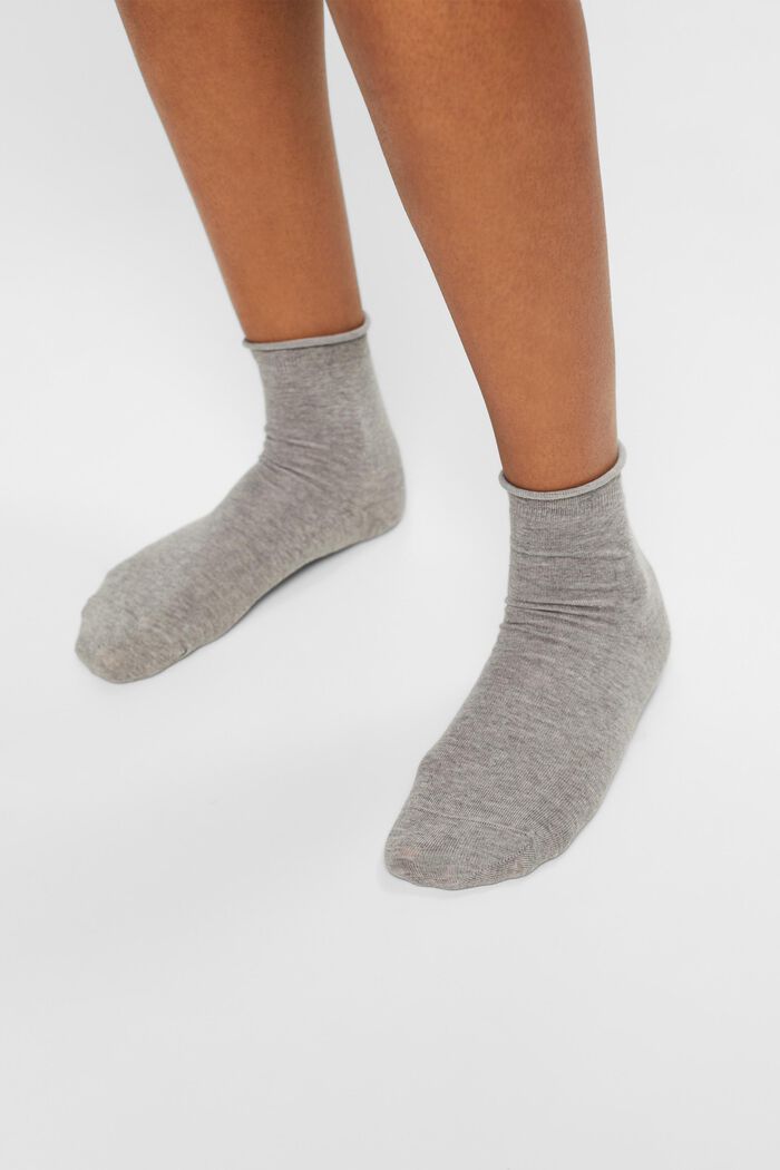 Ponožky z pleteniny, 2 páry v balení, LIGHT GREY, detail image number 1