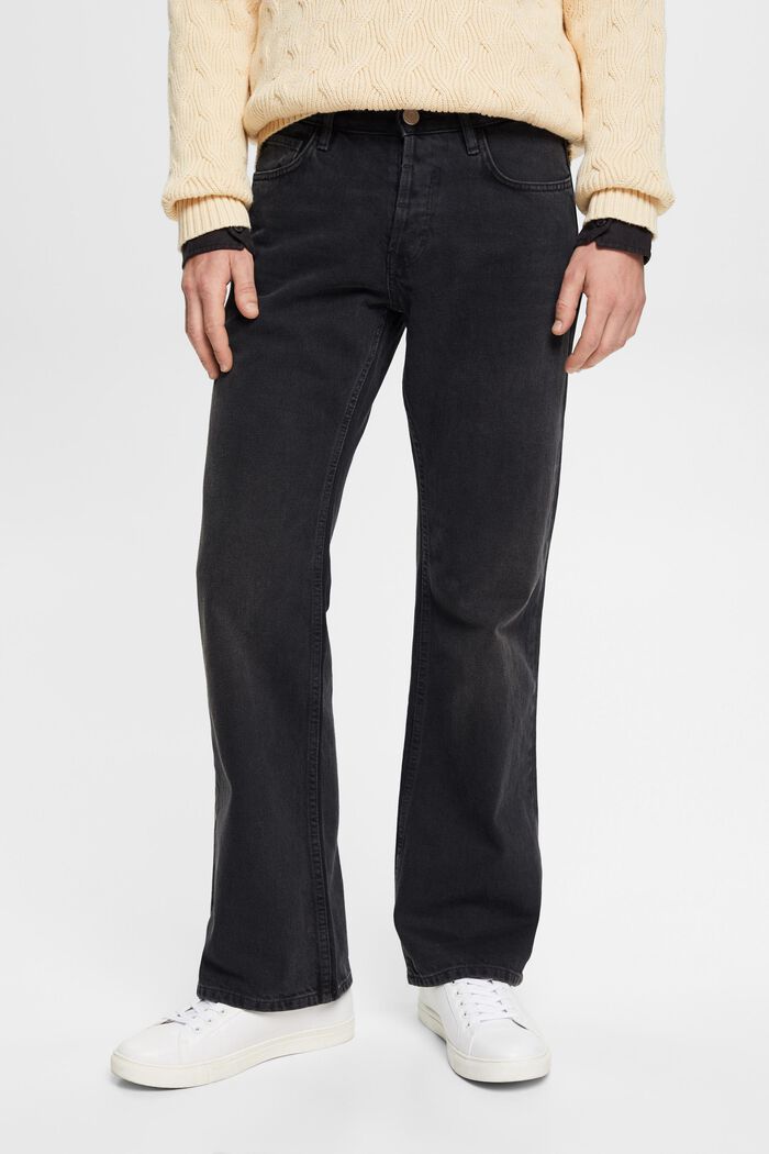 Westernové džíny s bootcutem, BLACK DARK WASHED, detail image number 0