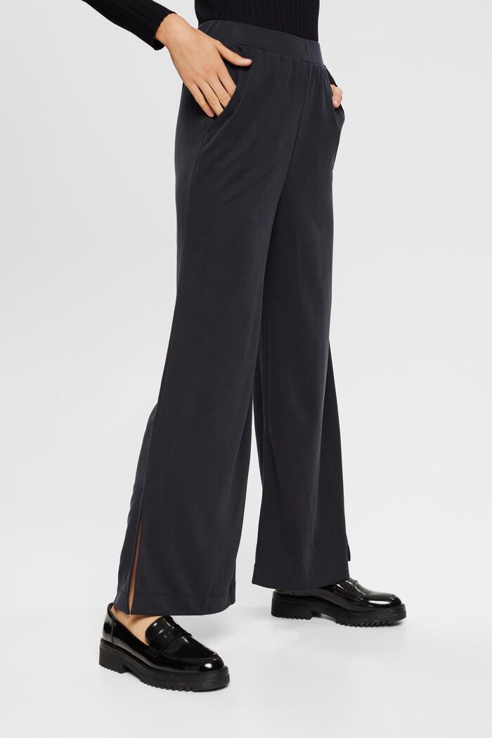 Kalhoty s širokými nohavicemi, TENCEL™, ANTHRACITE, detail image number 0