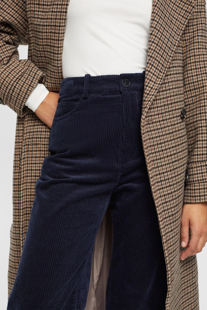 Manšestrové kalhoty z bavlny, NAVY, detail image number 0
