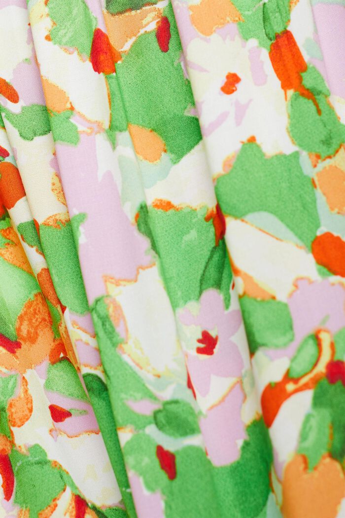 Nařasené tubusové midi šaty, LENZING™ ECOVERO™, GREEN, detail image number 4