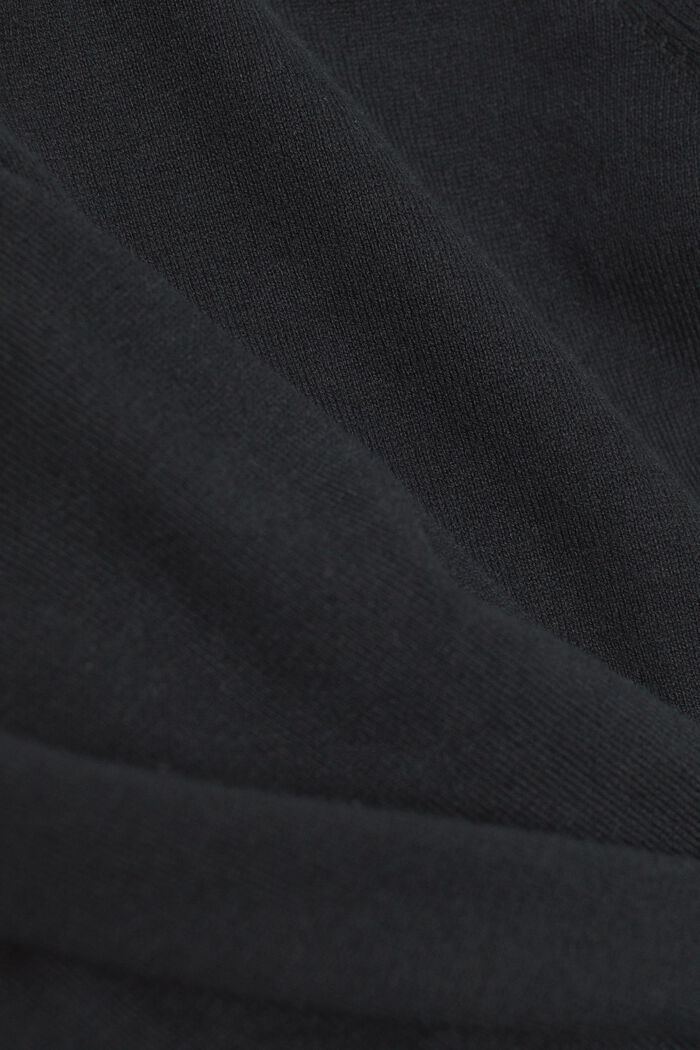 Pletený svetřík s krátkým rukávem, BLACK, detail image number 6
