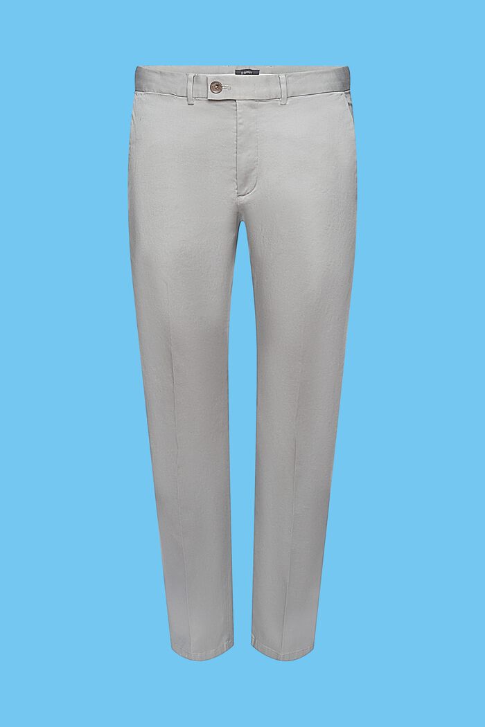 Strečové kalhoty chino z bavlny, MEDIUM GREY, detail image number 5