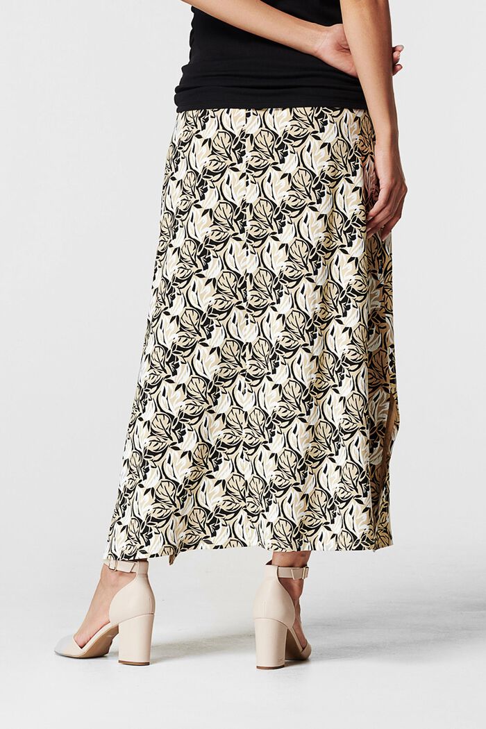 Maxi sukně s květovaným vzorem, GUNMETAL, detail image number 1