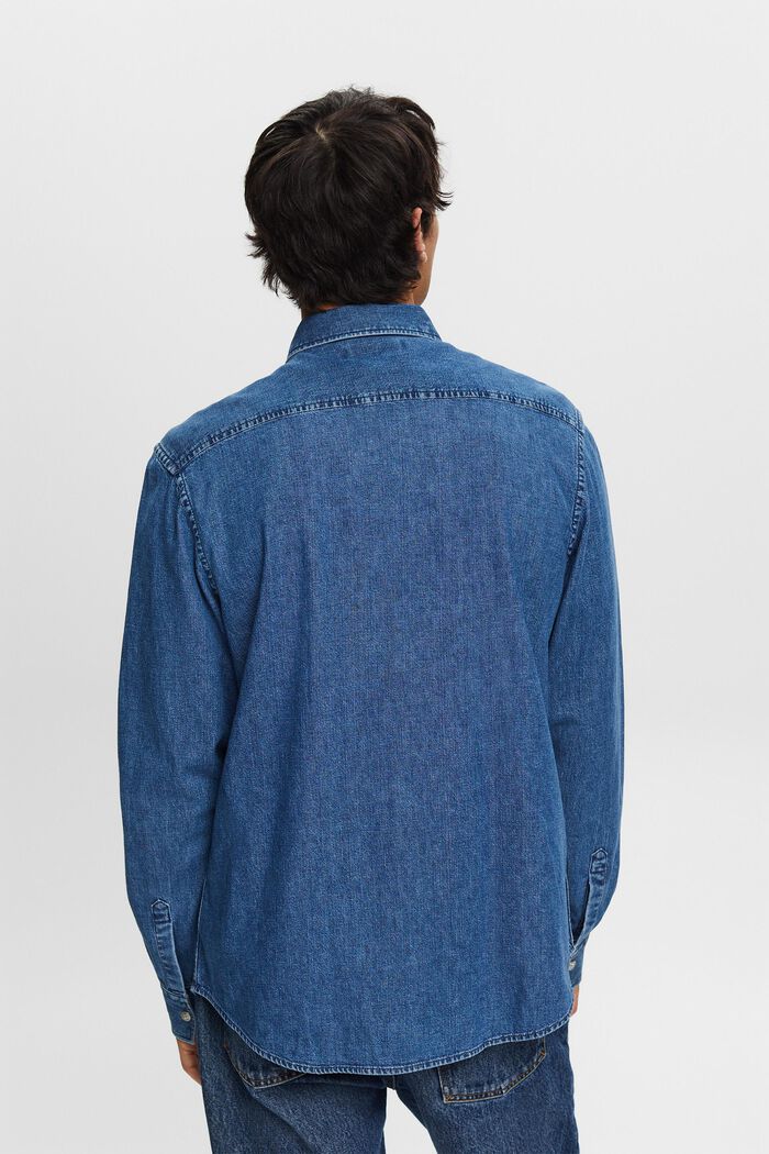 Džínová košile, BLUE MEDIUM WASHED, detail image number 3