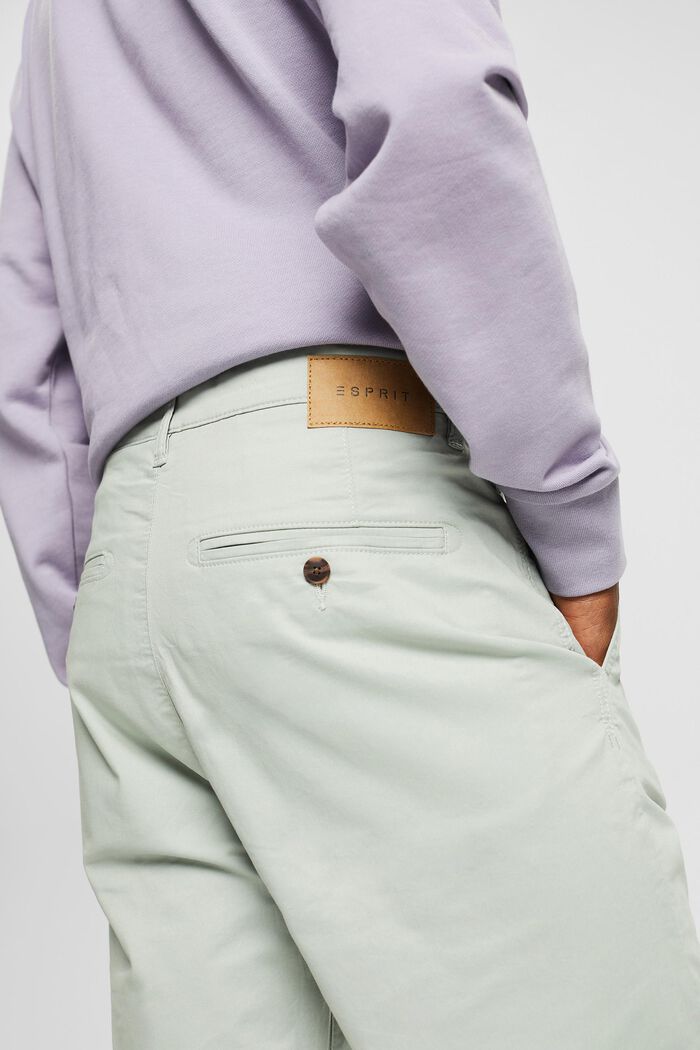 Krátké kalhoty z bio bavlny, LIGHT KHAKI, detail image number 5