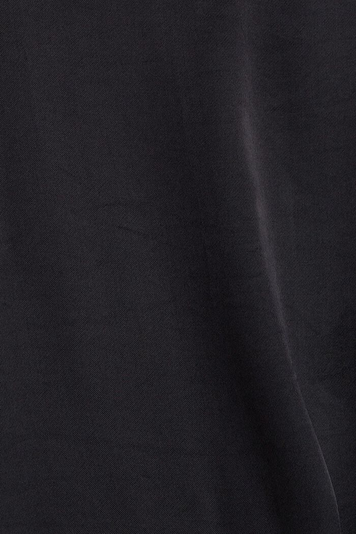 Tričko ze směsového materiálů, LENZING™ ECOVERO™, BLACK, detail image number 4