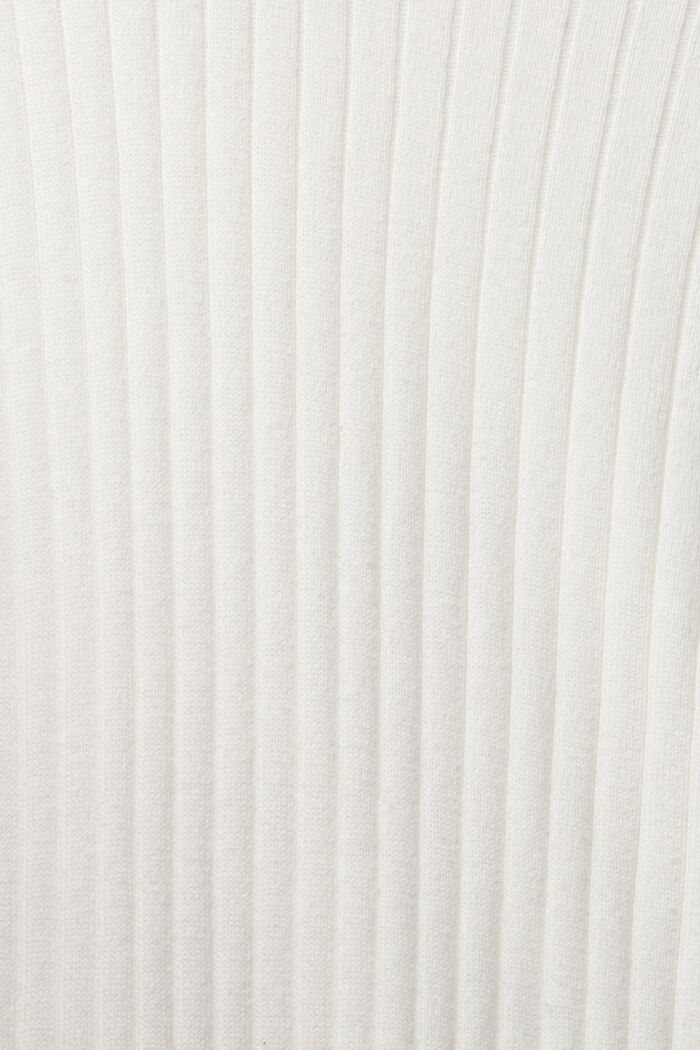 Žebrový svetřík s krátkým rukávem, OFF WHITE, detail image number 5