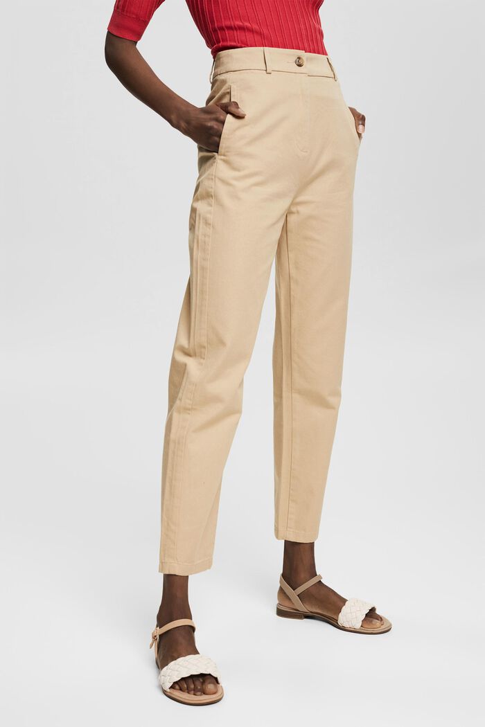 Chino kalhoty s vysokým pasem