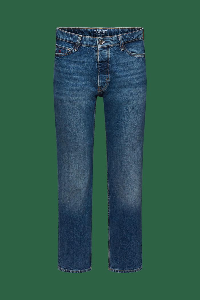 Retro pohodlné džíny se středně vysokým pasem, BLUE MEDIUM WASHED, detail image number 6