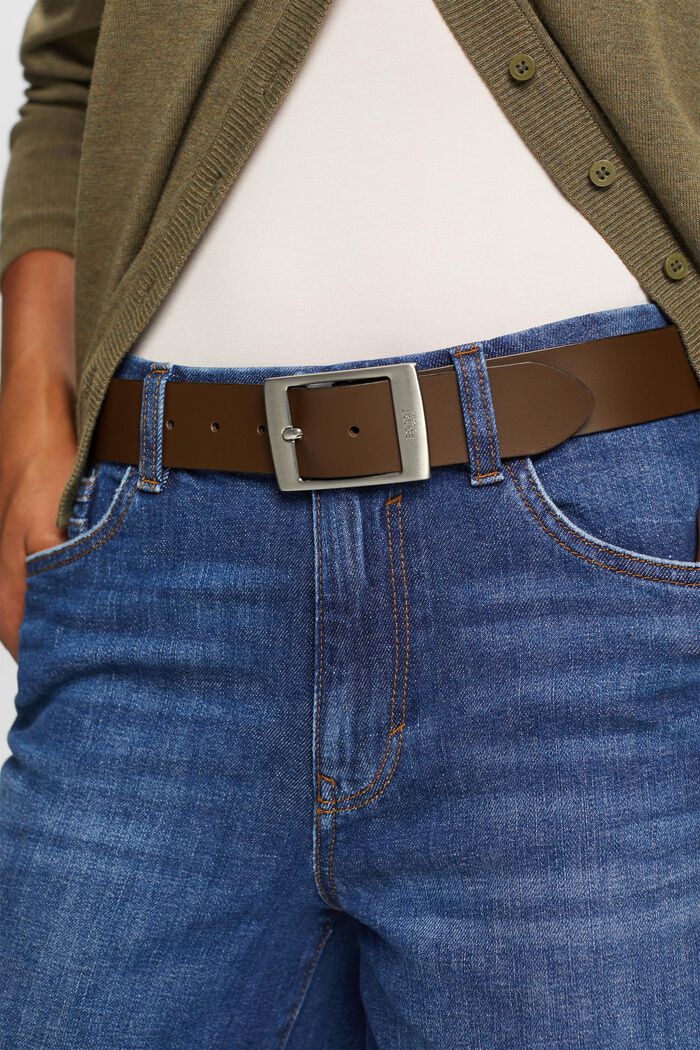 Belts leather, BROWN, detail image number 2