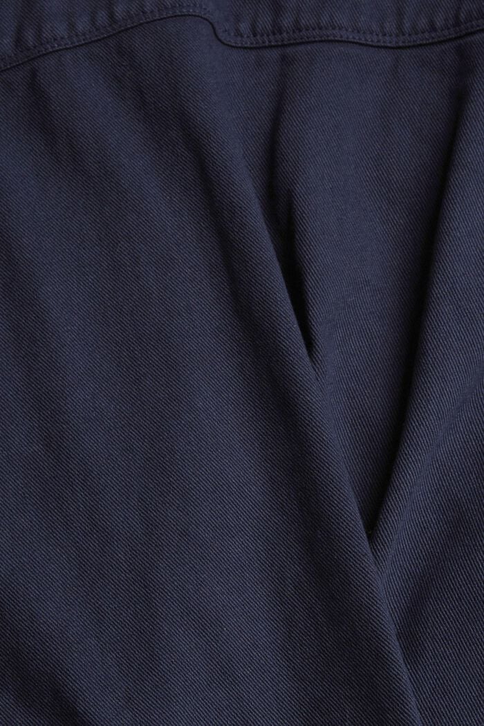 Denimová košilová bunda s třásněmi, NAVY, detail image number 1
