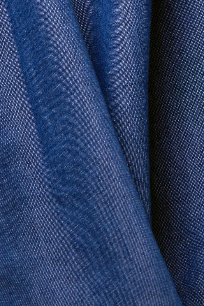 Krátký overal v džínovém vzhledu, TENCEL™, BLUE MEDIUM WASHED, detail image number 4
