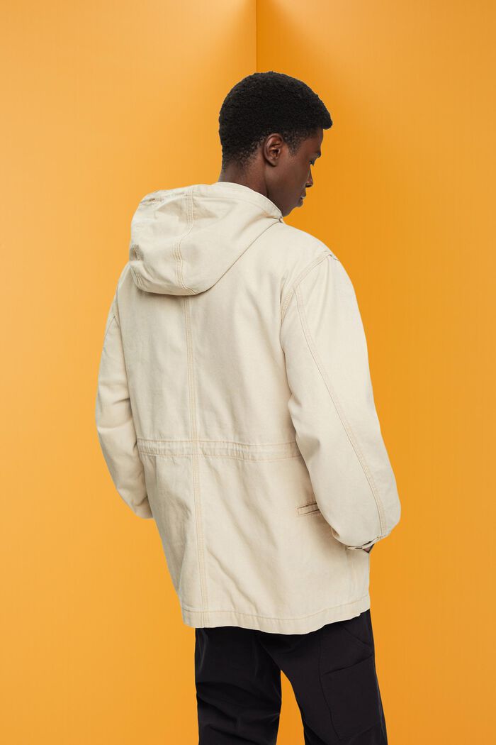 Bunda field jacket z pevné bavlny, SAND, detail image number 3