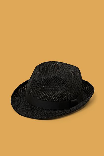 Tkaný klobouk trilby
