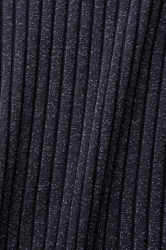 Pletené třpytivé kalhoty, NAVY, detail image number 5