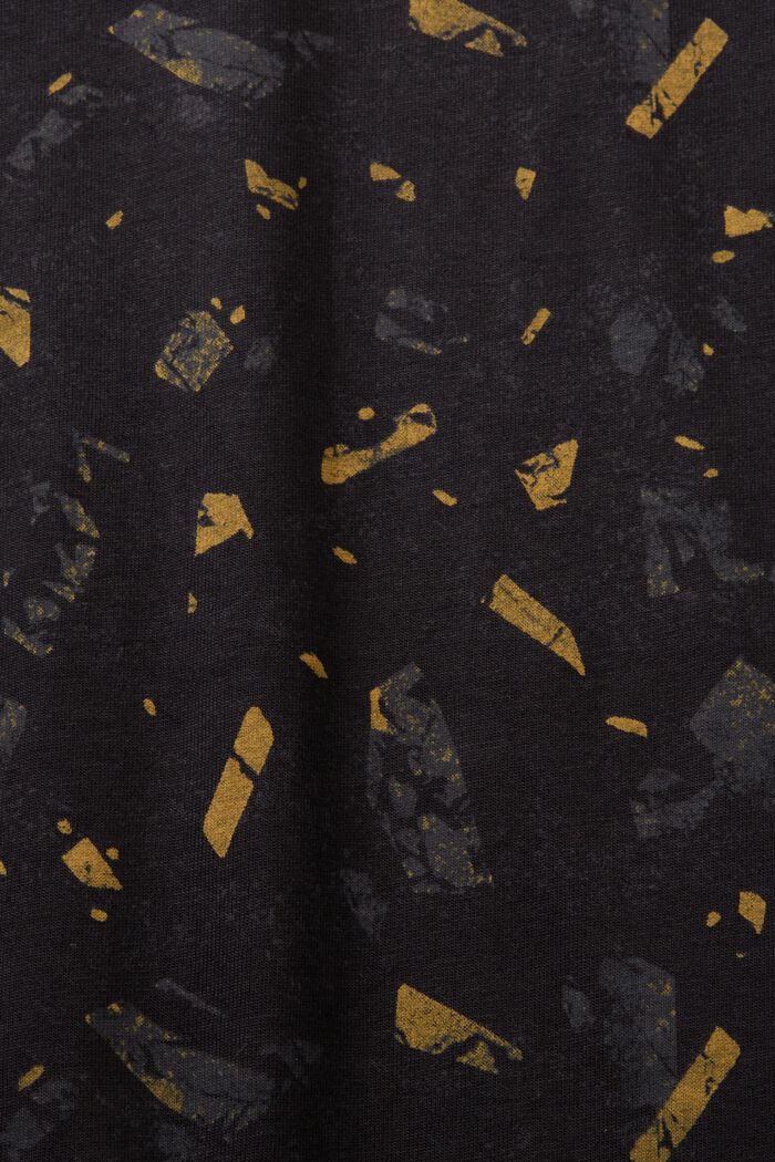 Bavlněné tričko s potiskem po celé ploše, BLACK, detail image number 5