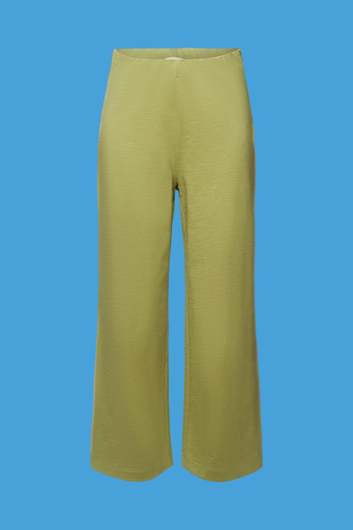 Žerzejová kalhotová sukně, 100% bavlna, PISTACHIO GREEN, detail image number 6
